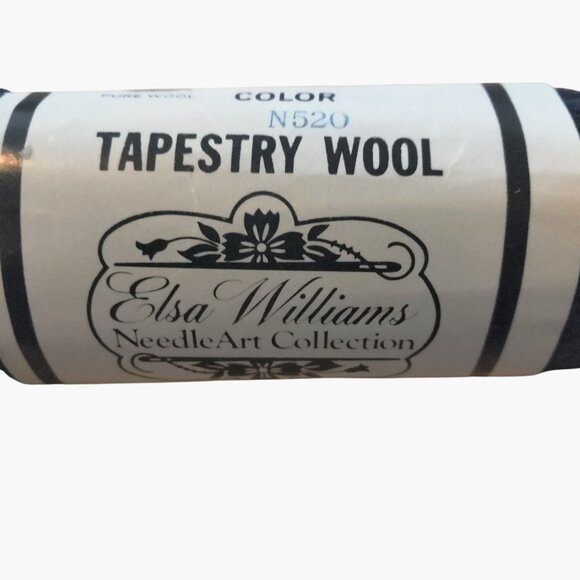 Elsa Williams Blue Tapestry Wool Needlepoint Yarn 40 Yd Skein Moth Proofed N520 - Picture 3 of 5